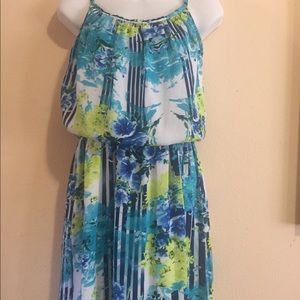 Interview floral mini summer dress sz M